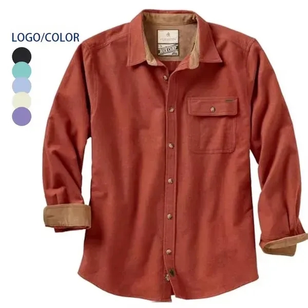 Men's All Cotton Flannel Shirt - Men's All Cotton Flannel Shirt - Image 0 of 5