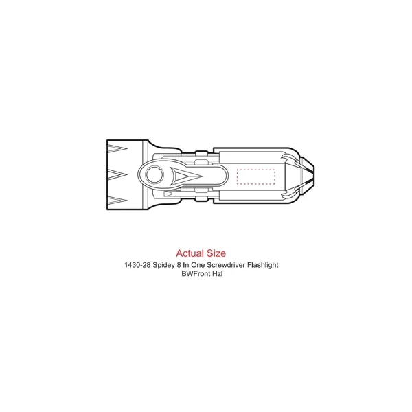 Spidey 8-In-1 Screwdriver Flashlight - Spidey 8-In-1 Screwdriver Flashlight - Image 1 of 5