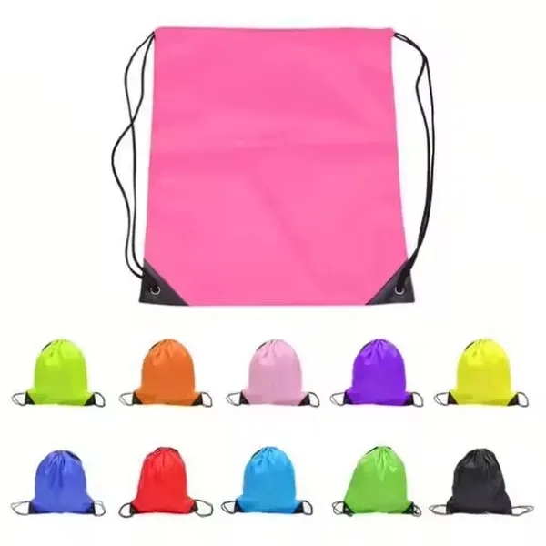 210D Polyester Drawstring Bags - 210D Polyester Drawstring Bags - Image 0 of 5
