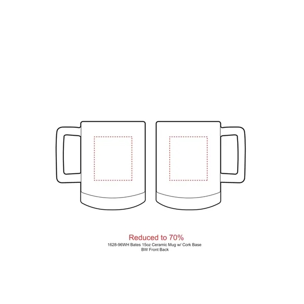 Bates 15oz Ceramic Mug w/ Cork Base - Bates 15oz Ceramic Mug w/ Cork Base - Image 1 of 10