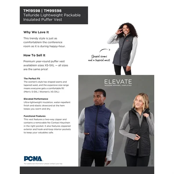 Men's TELLURIDE Packable Insulated Vest - Men's TELLURIDE Packable Insulated Vest - Image 7 of 32