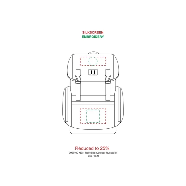 NBN Recycled Outdoor Rucksack - NBN Recycled Outdoor Rucksack - Image 1 of 7