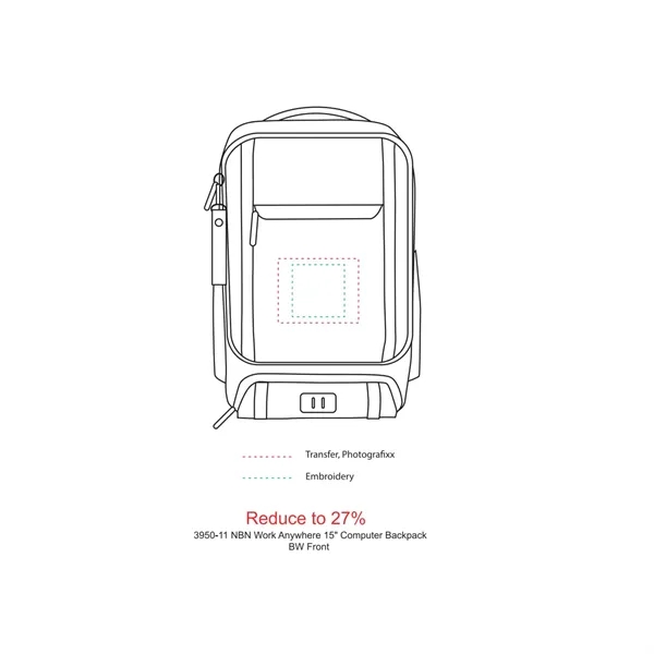NBN Work Anywhere 15" Computer Backpack - NBN Work Anywhere 15" Computer Backpack - Image 1 of 9