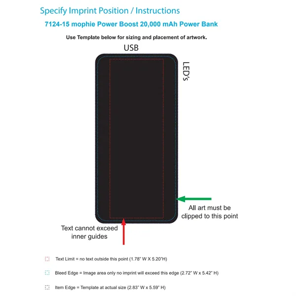 mophie® Power Boost 20,000 mAh Power Bank - mophie® Power Boost 20,000 mAh Power Bank - Image 1 of 8
