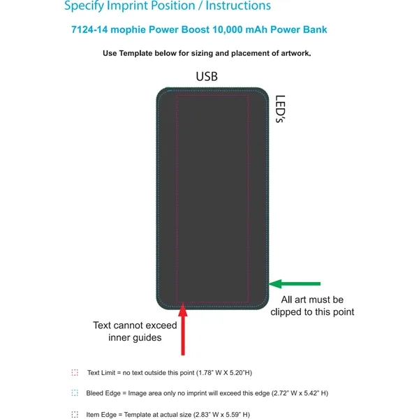 mophie® Power Boost 10,000 mAh Power Bank - mophie® Power Boost 10,000 mAh Power Bank - Image 1 of 8