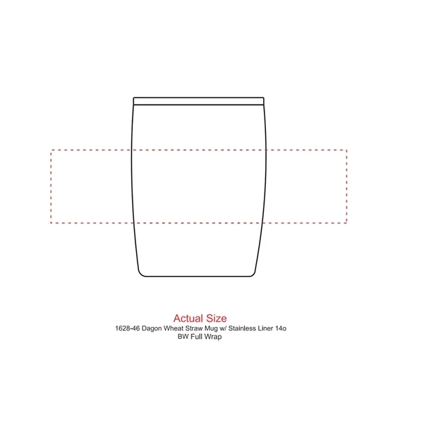 Dagon Wheat Straw Mug w/ Stainless Liner 14oz - Dagon Wheat Straw Mug w/ Stainless Liner 14oz - Image 3 of 6