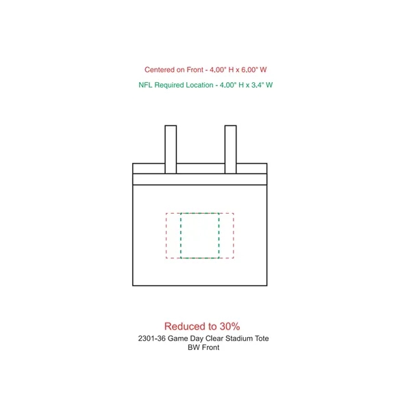 Game Day Clear Stadium Tote - Game Day Clear Stadium Tote - Image 1 of 10