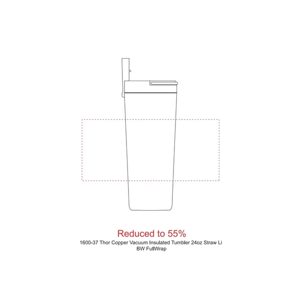 Thor Copper Insulated Tumbler 24oz Flip Straw Lid - Thor Copper Insulated Tumbler 24oz Flip Straw Lid - Image 5 of 50