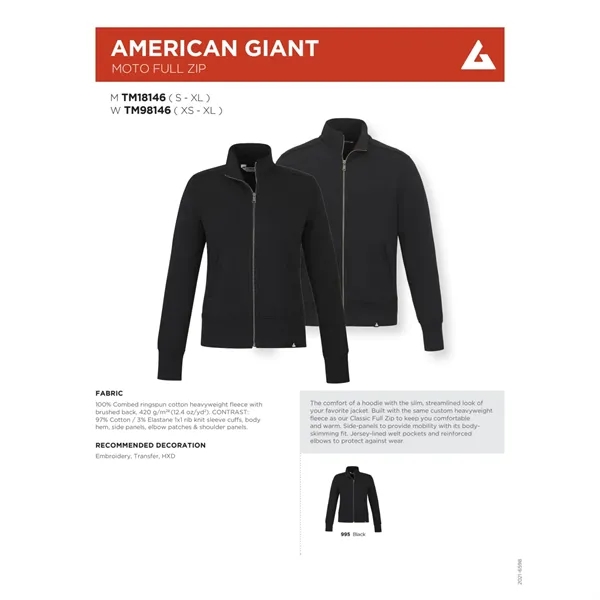 American Giant Moto Full Zip - Men's - American Giant Moto Full Zip - Men's - Image 1 of 13