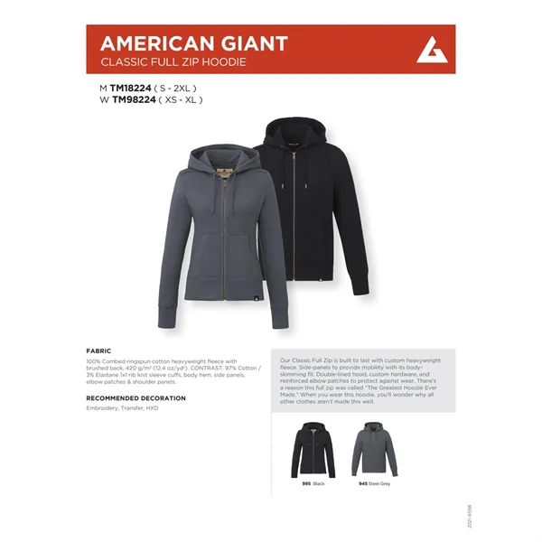 American Giant Classic Full Zip Hoody - Men's - American Giant Classic Full Zip Hoody - Men's - Image 3 of 29