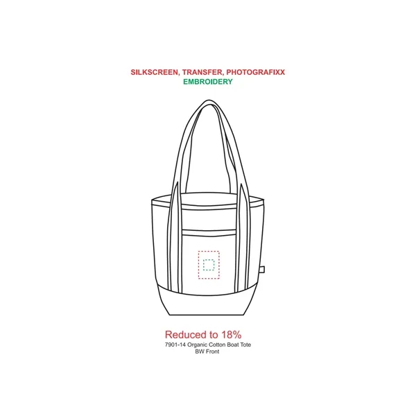14oz Organic Cotton Tote - 14oz Organic Cotton Tote - Image 1 of 7