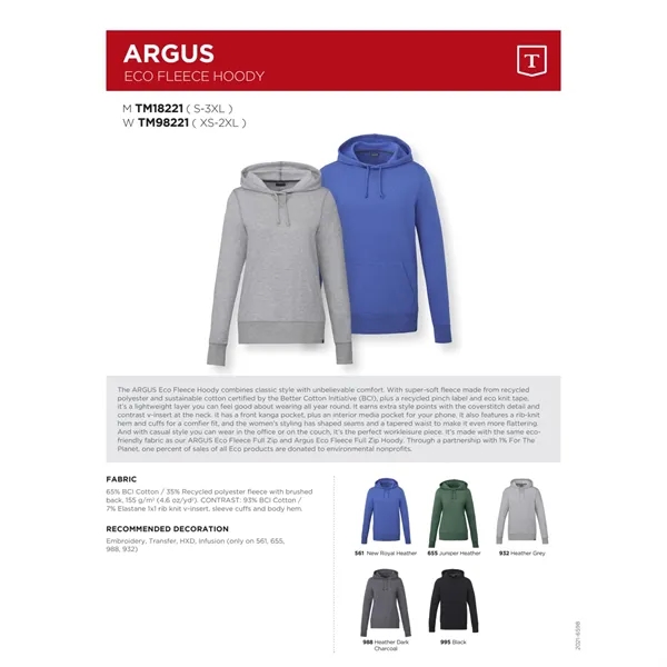 Men's ARGUS Eco Fleece Hoody - Men's ARGUS Eco Fleece Hoody - Image 1 of 27