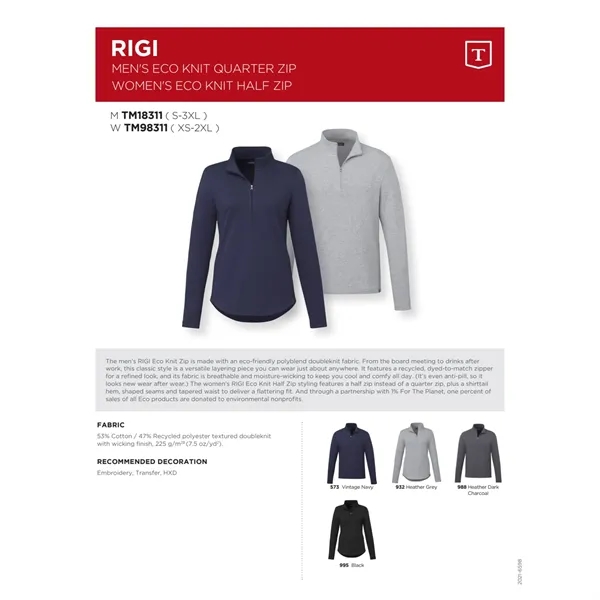 Women's RIGI Eco Knit Half Zip - Women's RIGI Eco Knit Half Zip - Image 1 of 25