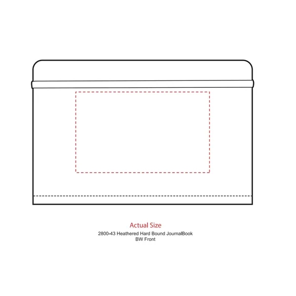 FSC® Mix 5.5" x 8.5" Heathered Hard Bound Journal - FSC® Mix 5.5" x 8.5" Heathered Hard Bound Journal - Image 1 of 8