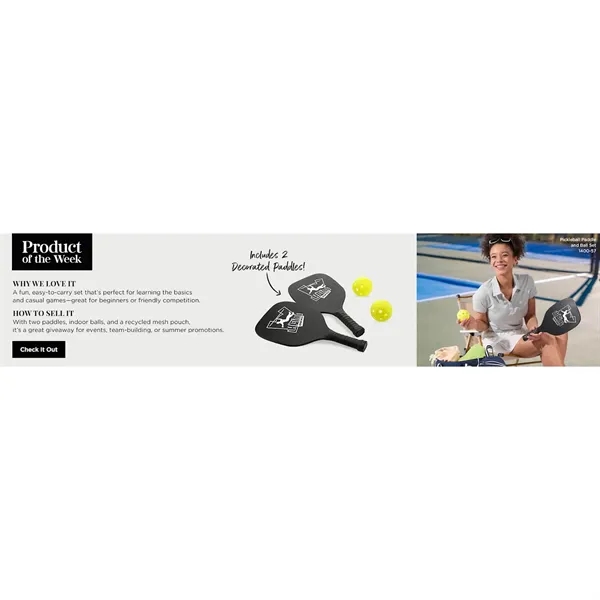 Pickleball Paddle and Ball Set - Pickleball Paddle and Ball Set - Image 1 of 8