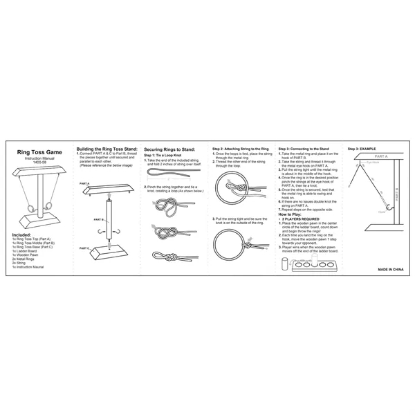 Wooden Ring Toss Game - Wooden Ring Toss Game - Image 1 of 7