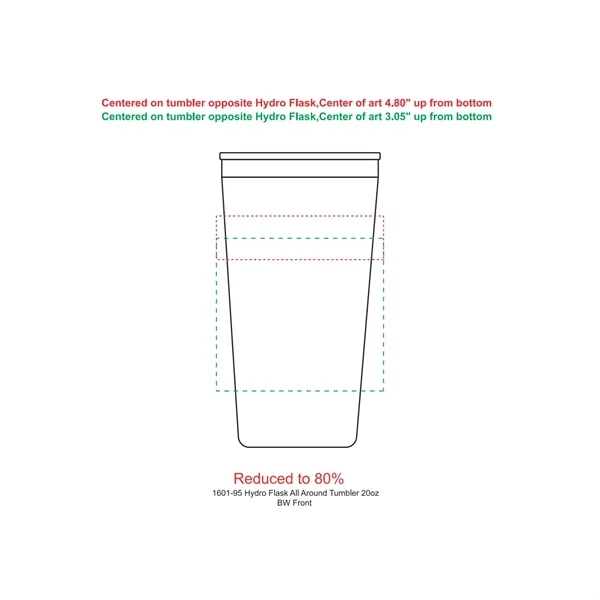 Hydro Flask® All Around™ Tumbler 20oz - Hydro Flask® All Around™ Tumbler 20oz - Image 2 of 34