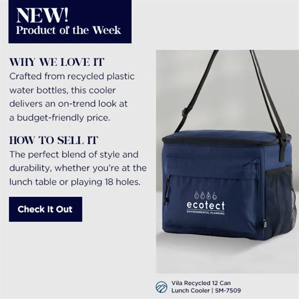 Vila Recycled 12 Can Lunch Cooler - Vila Recycled 12 Can Lunch Cooler - Image 3 of 21