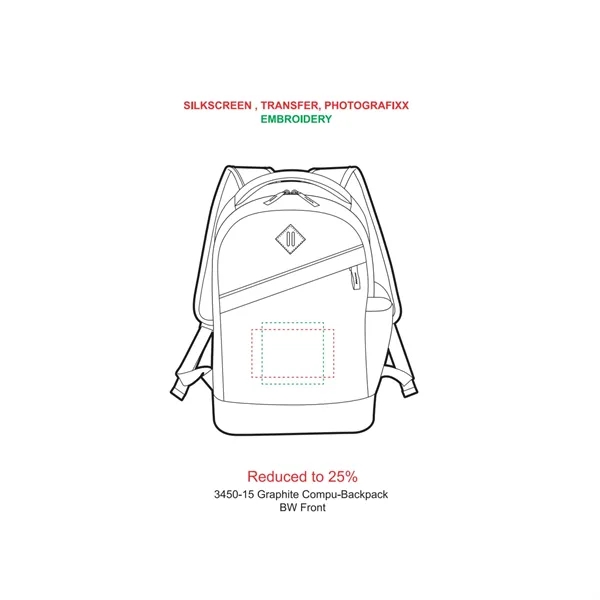Graphite Slim 15" Computer Backpack - Graphite Slim 15" Computer Backpack - Image 1 of 8