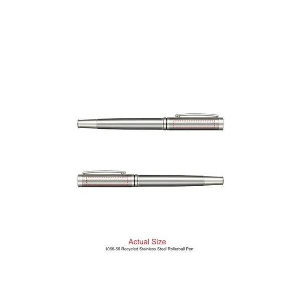 Recycled Stainless Steel Rollerball Pen - Recycled Stainless Steel Rollerball Pen - Image 1 of 9