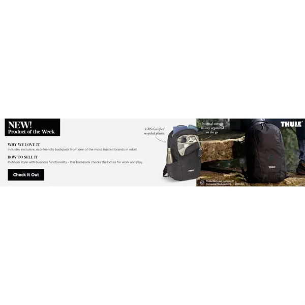 Thule Recycled Lumion 16" Computer Backpack 21L - Thule Recycled Lumion 16" Computer Backpack 21L - Image 10 of 17