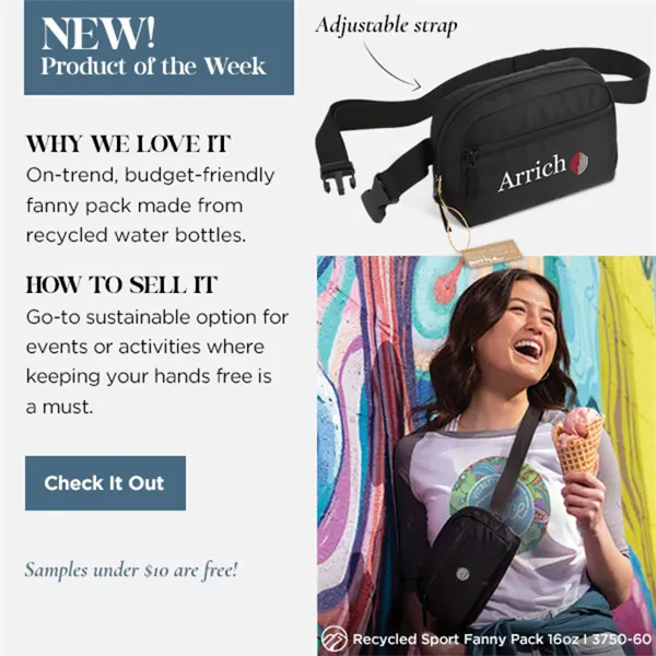 Recycled Sport Fanny Pack - Recycled Sport Fanny Pack - Image 3 of 52