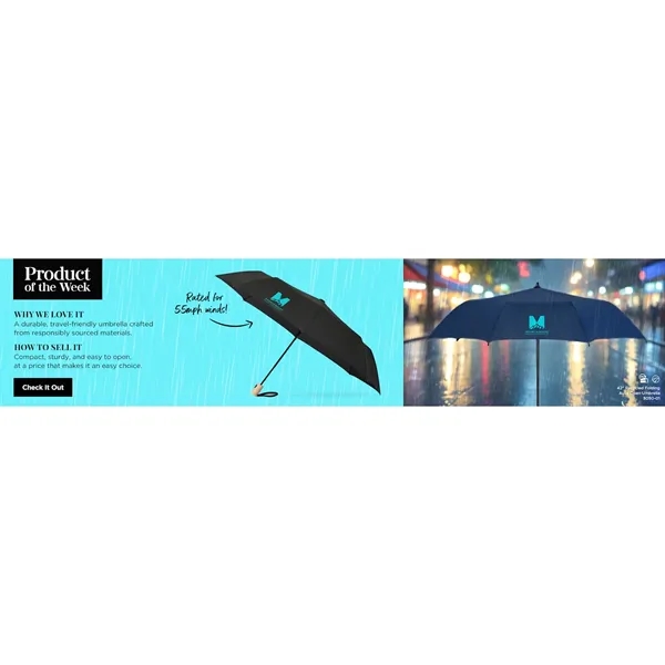 42" Recycled Folding Auto Open Umbrella - 42" Recycled Folding Auto Open Umbrella - Image 1 of 81