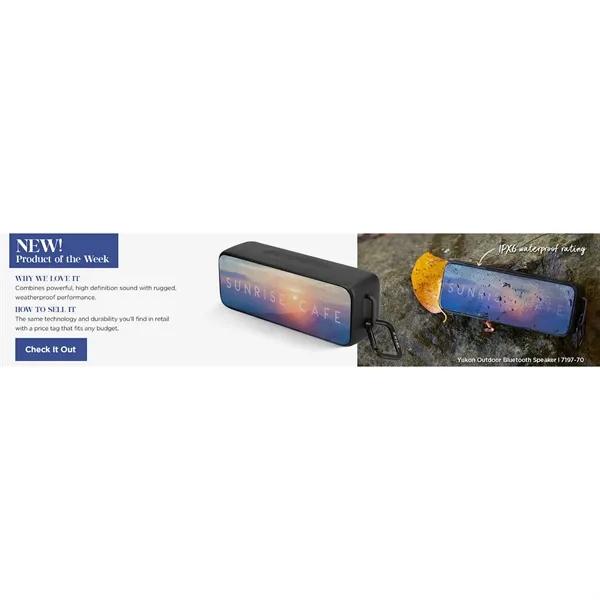 Yukon Outdoor Bluetooth Speaker - Yukon Outdoor Bluetooth Speaker - Image 5 of 21