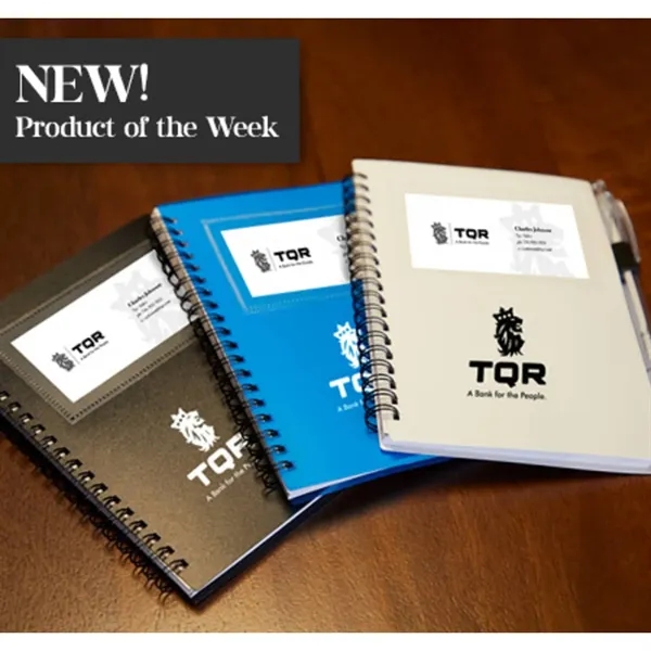 FSC® Recycled 5" x 7" Star Spiral Notebook with Pe - FSC® Recycled 5" x 7" Star Spiral Notebook with Pe - Image 9 of 33