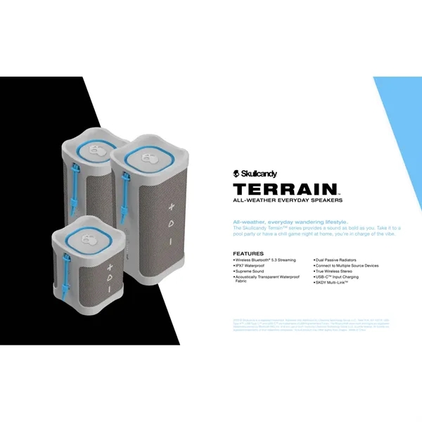 Skullcandy Terrain Bluetooth Speaker Skullcandy - Skullcandy Terrain Bluetooth Speaker Skullcandy - Image 1 of 12