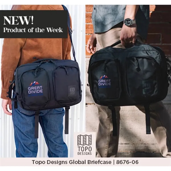 Topo Recycled Global Briefcase - Topo Recycled Global Briefcase - Image 11 of 24