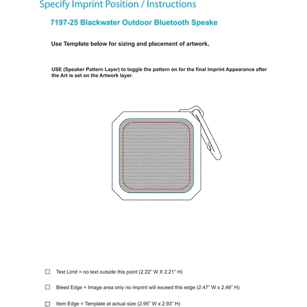 Blackwater Outdoor Waterproof Bluetooth Speaker - Blackwater Outdoor Waterproof Bluetooth Speaker - Image 1 of 9