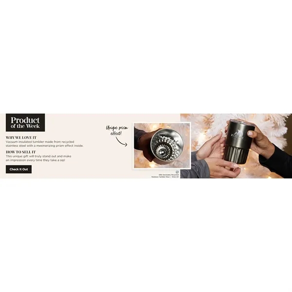 Elite Geometry Recycled Stainless Tumbler 16oz - Elite Geometry Recycled Stainless Tumbler 16oz - Image 1 of 9