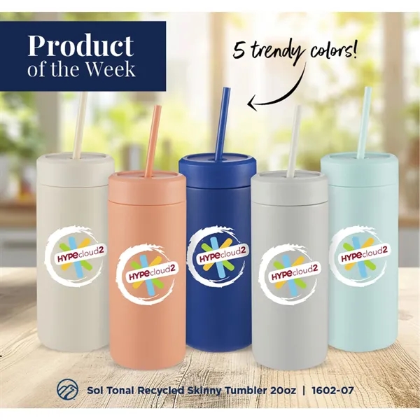 Sol Tonal Straw Tumbler 20oz - Sol Tonal Straw Tumbler 20oz - Image 3 of 13