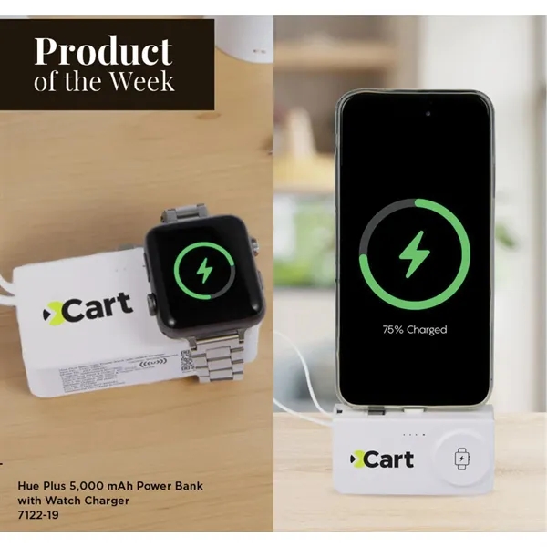 Hue Plus 5000 mAh Power Bank with Watch Charger - Hue Plus 5000 mAh Power Bank with Watch Charger - Image 3 of 15