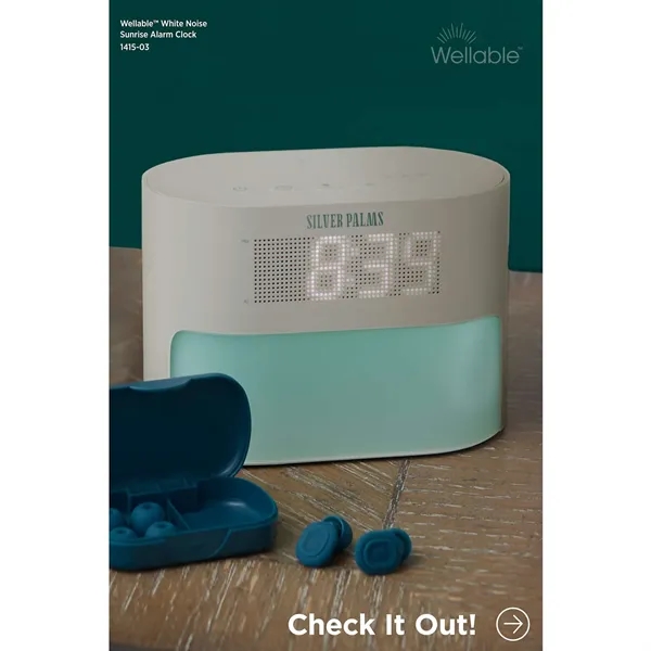 Wellable™ White Noise Sunrise Alarm Clock