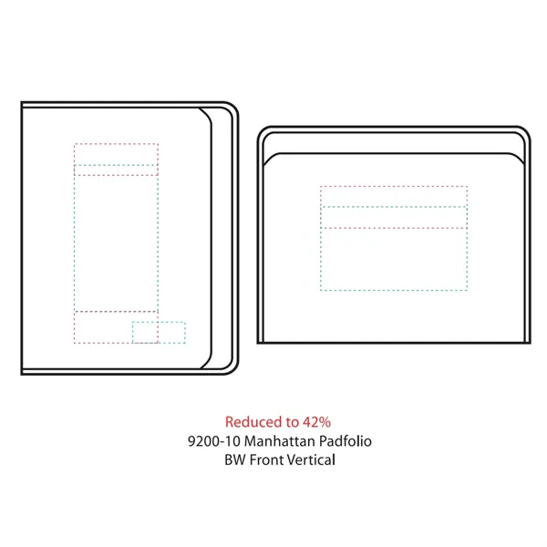 FSC® Mix Manhattan Zippered Padfolio - FSC® Mix Manhattan Zippered Padfolio - Image 1 of 3