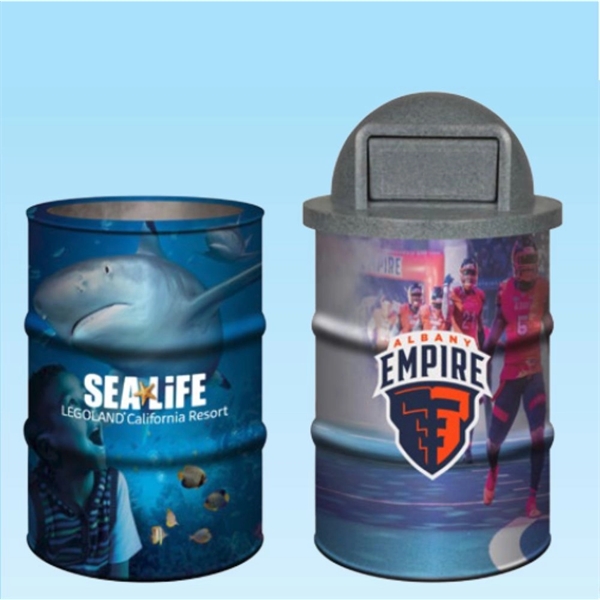 Drum Wraps: 55-Gallon Full Digital Trash Drum Wrap Sleeves - Drum Wraps: 55-Gallon Full Digital Trash Drum Wrap Sleeves - Image 1 of 1