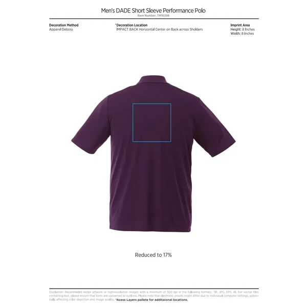 Men's DADE Short Sleeve Polo - Men's DADE Short Sleeve Polo - Image 27 of 106
