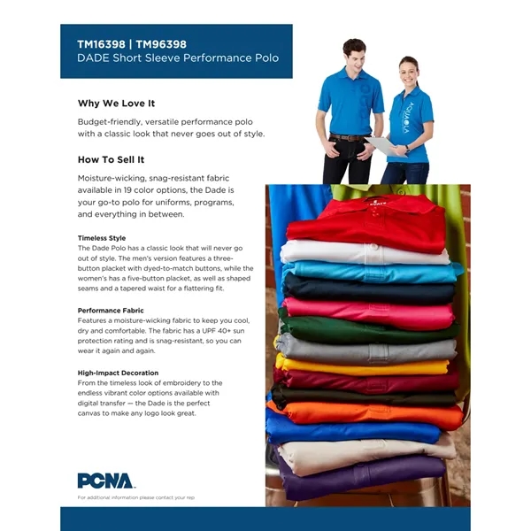 Men's DADE Short Sleeve Polo - Men's DADE Short Sleeve Polo - Image 47 of 106