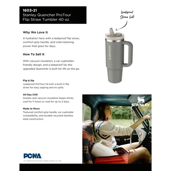 Stanley Quencher ProTour Tumbler 40oz - Stanley Quencher ProTour Tumbler 40oz - Image 5 of 28