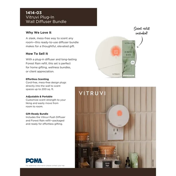 Vitruvi Plug-In Wall Diffuser + 1 Oil Bundle - Vitruvi Plug-In Wall Diffuser + 1 Oil Bundle - Image 5 of 17