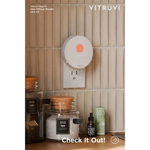 Vitruvi Plug-In Wall Diffuser + 1 Oil Bundle - Vitruvi Plug-In Wall Diffuser + 1 Oil Bundle - Image 7 of 17