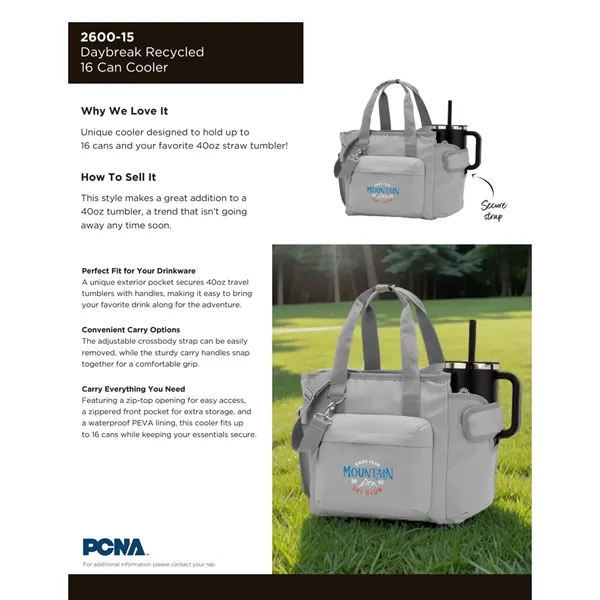 Daybreak Recycled 16 Can Cooler - Daybreak Recycled 16 Can Cooler - Image 5 of 9