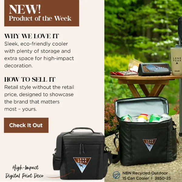 NBN Recycled Outdoor 15 Can Cooler - NBN Recycled Outdoor 15 Can Cooler - Image 5 of 9