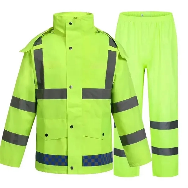 Reflective Rain Jacket Set - Reflective Rain Jacket Set - Image 1 of 4