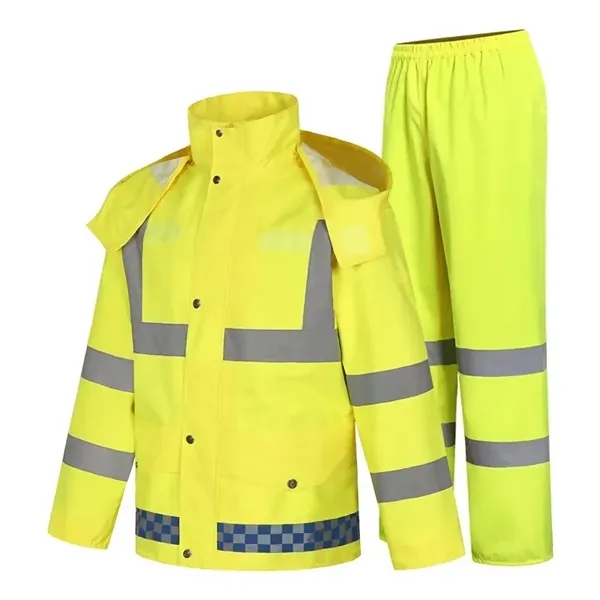 Reflective Rain Jacket Set - Reflective Rain Jacket Set - Image 3 of 4