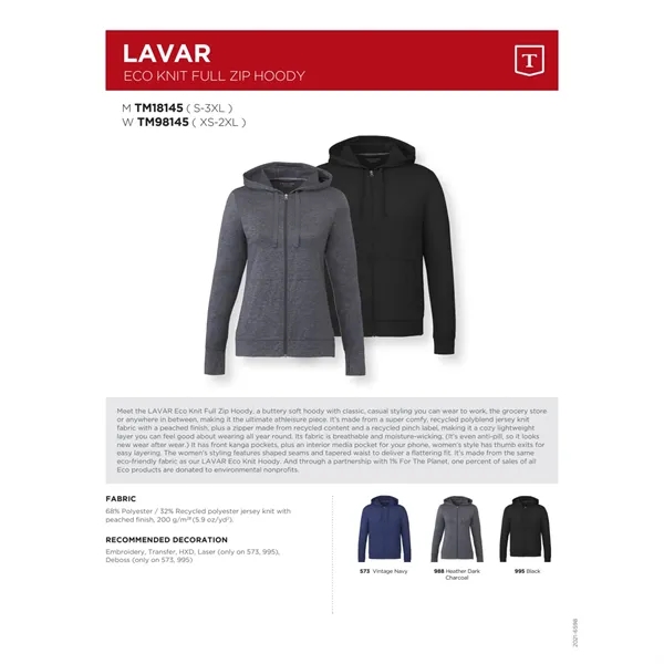 Women's LAVAR Eco Knit Full Zip Hoody - Women's LAVAR Eco Knit Full Zip Hoody - Image 1 of 21
