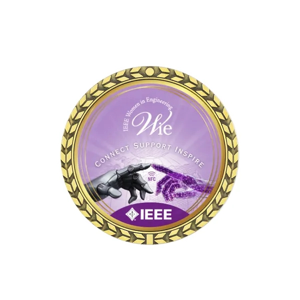 NFC Challenge Coin w/ Wreath Border (1.75") - NFC Challenge Coin w/ Wreath Border (1.75") - Image 3 of 6