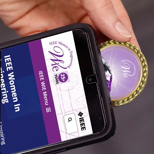 NFC Challenge Coin w/ Wreath Border (1.75") - NFC Challenge Coin w/ Wreath Border (1.75") - Image 4 of 6